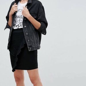 ASOS Black Denim Skirt